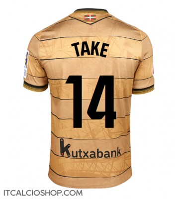 Real Sociedad Takefusa Kubo #14 Seconda Maglia 2024-25 Manica Corta